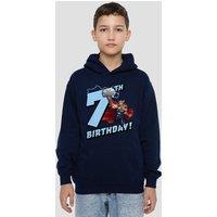 Marvel Thor Birthday 7 Youth Kids Pull-Over Hoodie, Navy | Size: 5-6 Years