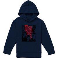 The Police Repeat Collage Youth Kids Pull-Over Hoodie, Navy | Size: 5-6 Years