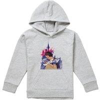 Disney Snow White Dream Your Destiny Youth Kids Pull-Over Hoodie, Athletic Heather in Grey | Size: 12-13 Years