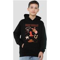 Disney Cowboy Checklist Youth Kids Pull-Over Hoodie, Black | Size: 5-6 Years
