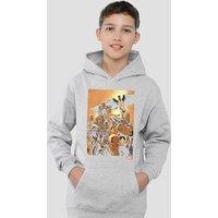 Marvel X-Men Team Cover Youth Kids Pull-Over Hoodie, Athletic Heather in Grey | Size: 7-8 Years