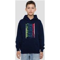 Disney Star Wars Force Is Strong Youth Kids Pull-Over Hoodie, Navy | Size: 7-8 Years