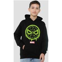 Marvel Spider Man Lo Youth Kids Pull-Over Hoodie, Black | Size: 9-11 Years