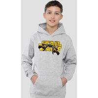 Star Wars Pod Racing Logo Youth Kids Pull-Over Hoodie, Athletic Heather in Grey | Size: 5-6 Years