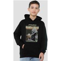 Disney Star Wars Grogo Legend Continues Youth Kids Pull-Over Hoodie, Black | Size: 5-6 Years