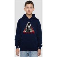 Disney Star Wars The Acolyte Embrace The Dark Side Of The Force Youth Kids Pull-Over Hoodie, Navy | Size: 9-11 Years