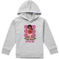 Disney Moana 2 Simea Little Sis Youth Kids Pull-Over Hoodie, Athletic Heather in Grey | Size: 12-13 Years