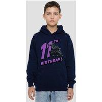 Marvel Black Panther Birthday 11 Youth Kids Pull-Over Hoodie, Navy | Size: 5-6 Years