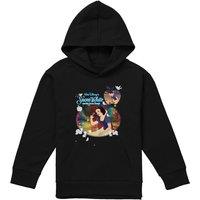 Snow White And The Seven Dwarfs Movie Stills Youth Kids Pull-Over Hoodie, Black | Size: 7-8 Years