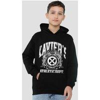 Marvel X-Men Professor Xaviers Athletic Dept White Youth Kids Pull-Over Hoodie, Black | Size: 7-8 Years