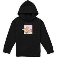 Disney Bambi Kiss Youth Kids Pull-Over Hoodie, Black | Size: 9-11 Years