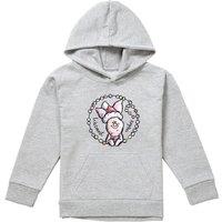 Disney Winnie The Pooh Warmest Christmas Wishes From Piglet Youth Kids Pull-Over Hoodie, Athletic Heather in Grey | Size: 9-11 Years