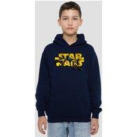 Star Wars Pod Racing Logo Youth Kids Pull-Over Hoodie, Navy | Size: 12-13 Years