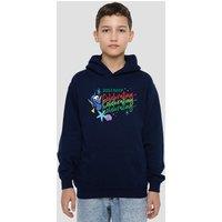 Disney Finding Nemo Just Keep Celebrating Christmas With Dory Youth Kids Pull-Over Hoodie, Navy | Size: 9-11 Years