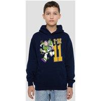 Disney Toy Story Birthday Buzz I'M 11 Youth Kids Pull-Over Hoodie, Navy | Size: 5-6 Years