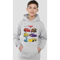 Disney Cars Characters Youth Kids Pull-Over Hoodie, Athletic Heather in Grey | Size: 5-6 Years