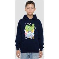 Marvel Easter Hulk Want Candy Youth Kids Pull-Over Hoodie, Navy | Size: 7-8 Years