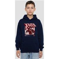 Marvel X-Men Cyclops Info Youth Kids Pull-Over Hoodie, Navy | Size: 7-8 Years