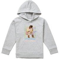 Whitney Houston How Will I Know Pastel Youth Kids Pull-Over Hoodie, Athletic Heather in Grey | Size: 12-13 Years