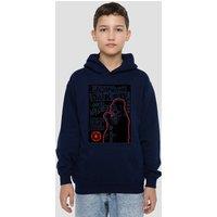 Disney Star Wars Darth Vader Join The Dark Side Poster Youth Kids Pull-Over Hoodie, Navy | Size: 5-6 Years