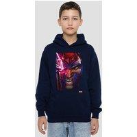 Marvel X-Men Magneto Cover Youth Kids Pull-Over Hoodie, Navy | Size: 5-6 Years