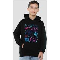 Marvel Spidey & His Amazing Friends Doodle Youth Kids Pull-Over Hoodie, Black | Size: 5-6 Years