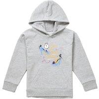 Disney Cinderella Glass Slippers, I Could Dance All Night Long Youth Kids Pull-Over Hoodie, Athletic Heather in Grey | Size: 7-8 Years