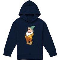 Snow White And The Seven Dwarfs, Flirty Bashful Youth Kids Pull-Over Hoodie, Navy | Size: 7-8 Years
