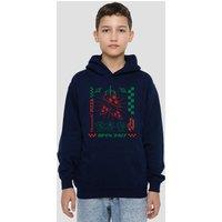Disney Pizza Planet Aliens Youth Kids Pull-Over Hoodie, Navy | Size: 12-13 Years
