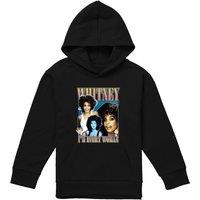 Whitney Houston Every Woman Youth Kids Pull-Over Hoodie, Black | Size: 12-13 Years
