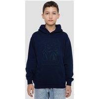 Star Wars - The Mandalorian Star Wars Mandalorian The Child Force Youth Kids Pull-Over Hoodie, Navy | Size: 5-6 Years