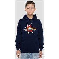 Pink Floyd Pop Art Dark Side Of The Moon Immersion Youth Kids Pull-Over Hoodie, Navy | Size: 12-13 Years
