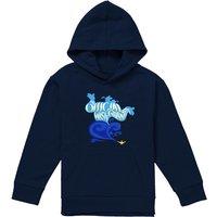 Disney Aladdin Official Wish Granter, The Genie Youth Kids Pull-Over Hoodie, Navy | Size: 9-11 Years