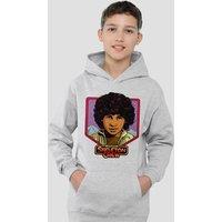 Disney Star Wars: Skeleton Crew Wim Badge Youth Kids Pull-Over Hoodie, Athletic Heather in Grey | Size: 7-8 Years