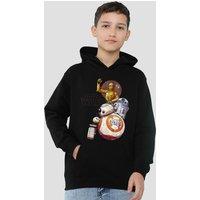 Disney Star Wars Droid Squad Youth Kids Pull-Over Hoodie, Black | Size: 9-11 Years