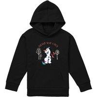 Disney Frozen Olaf Never Too Cool Youth Kids Pull-Over Hoodie, Black | Size: 5-6 Years