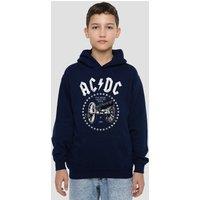 AC/DC ACDC About To Rock Cannon Youth Kids Pull-Over Hoodie, Navy | Size: 5-6 Years