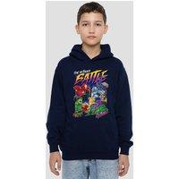 Marvel The Ultimate Battle Youth Kids Pull-Over Hoodie, Navy | Size: 5-6 Years