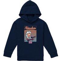 Disney Star Wars Ahsoka Rays Youth Kids Pull-Over Hoodie, Navy | Size: 7-8 Years