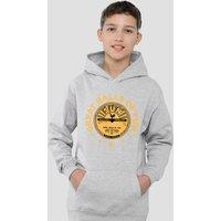 Sun Records Jerry Lee Lewis Great Balls Of Fire Youth Kids Pull-Over Hoodie, Athletic Heather in Grey | Size: 5-6 Years