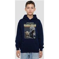 Disney Star Wars Grogu Legend Continues Youth Kids Pull-Over Hoodie, Navy | Size: 5-6 Years
