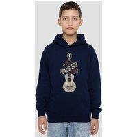 Disney Coco Recuerdame Ernesto'S Famous Guitar Youth Kids Pull-Over Hoodie, Navy | Size: 5-6 Years