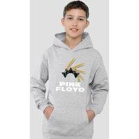 Pink Floyd Dark Side Of The Moon Table Prism Youth Kids Pull-Over Hoodie, Athletic Heather in Grey | Size: 9-11 Years