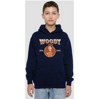 Disney Woody Cowboy 1995 Youth Kids Pull-Over Hoodie, Navy | Size: 7-8 Years