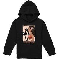 Disney Daughter Of The Sea Youth Kids Pull-Over Hoodie, Black | Size: 5-6 Years