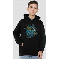 Disney Finding Nemo Crush Ride The Wave Youth Kids Pull-Over Hoodie, Black | Size: 12-13 Years