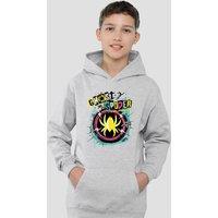 Marvel Ghost Spider Punk Logo Youth Kids Pull-Over Hoodie, Athletic Heather in Grey | Size: 12-13 Years
