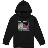 Disney The Princess & The Frog Tiana A Risk Worth Taking Youth Kids Pull-Over Hoodie, Black | Size: 12-13 Years