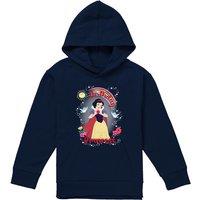 Disney Snow White Birthday Princess & Friends Youth Kids Pull-Over Hoodie, Navy | Size: 5-6 Years