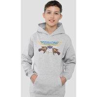 Disney Star Wars Racer Anakin Youth Kids Pull-Over Hoodie, Athletic Heather in Grey | Size: 5-6 Years